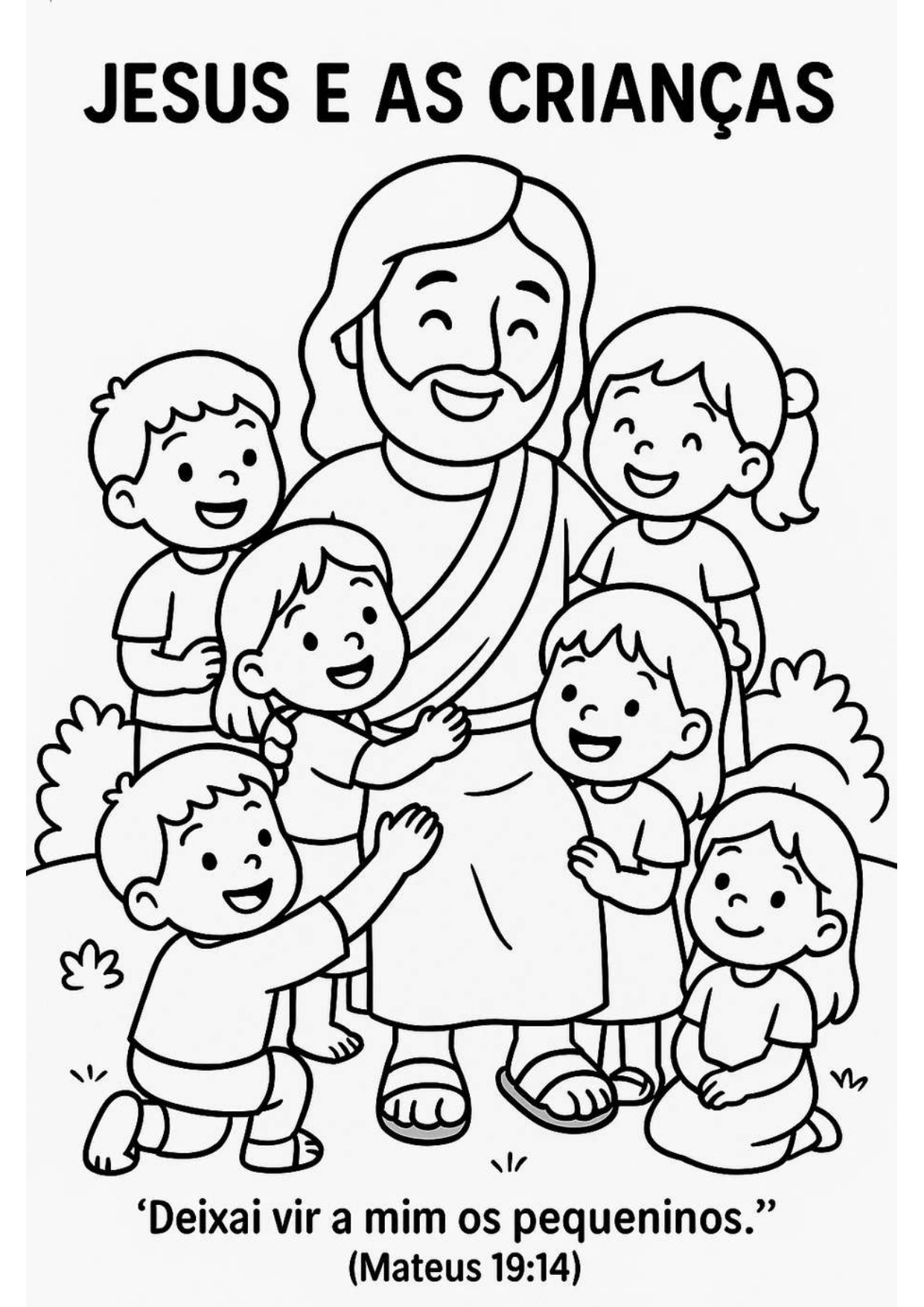 Exemplo de atividade - Jesus e as Crianças